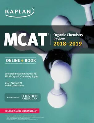 MCAT Organic Chemistry Review 2018 2019: Online Book by Kaplan Test Prep $4.35