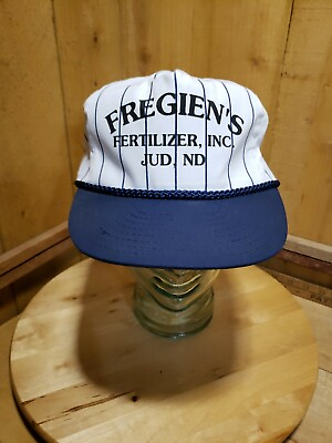 #ad Vintage Fregien#x27;s Fertilizer Inc. Jud ND Mesh Snapback Trucker Hat Cap $23.99