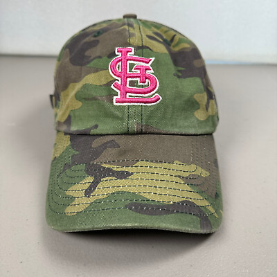#ad St Louis Cardinals Camo Women#x27;s Hat Cap Adjustable Strap Pink Logo $11.99