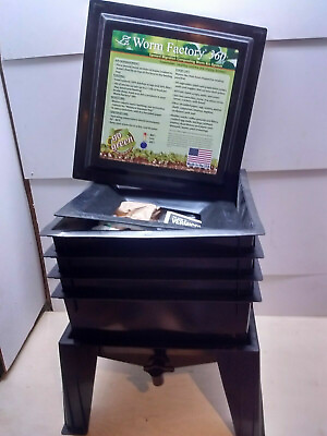 #ad Worm Factory Vermicompost Eco Green Manure Organic Composting Box Recycling Bin $129.99