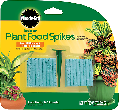 #ad #ad Miracle Gro Indoor Plant Food Spikes Includes 48 Spikes Continuous Feeding fo $6.99