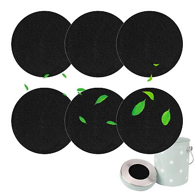 #ad 6 Pack Compost Filters for Countertop Bin 6.7 inch Compost Bin Filters Charc... $18.62