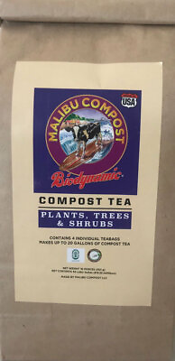 Malibu Compost Tea 4 Individual Teabags 16oz $29.99