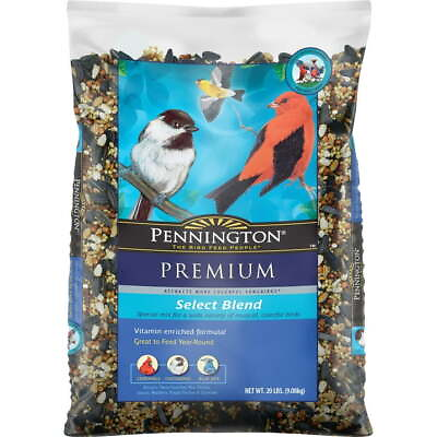#ad Pennington Premium Select Blend Dry Wild Bird Feed and Seed 20 lb. 1 Pack $19.68
