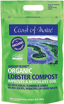 #ad OMRI Listed Quoddy Blend Lobster and Crab Organic Compost Plant Potting Soil Ble $32.99