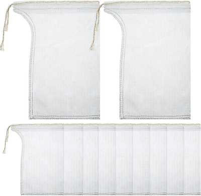 #ad Compost Tea Bag Pump Strainer Bag with Drawstring Mesh Filter 23 x 16 cm $34.39
