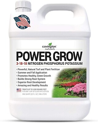 #ad Liquid Lawn Fertilizer 3 18 18 NPK Turf amp; Plant Food Year Round Concentrate 32oz $33.50