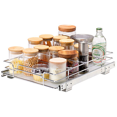 #ad VEVOR Kitchen Cabinet Pull Out Shelf Organizer Slide Out Drawer Basket $27.69