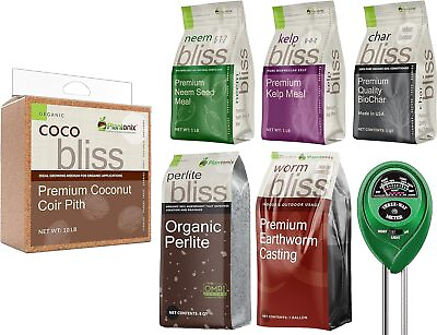 #ad Coco Bliss Coco Coir Organic Perlite Worm Castings Neem Meal Fertilizer $78.97