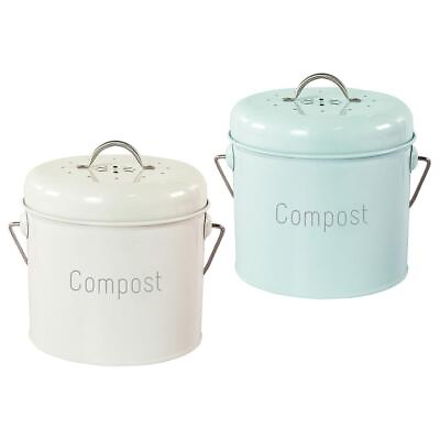 #ad 3L Garden Compost Bin Countertop with Lid with Carrying Handle Compost Pail $32.00
