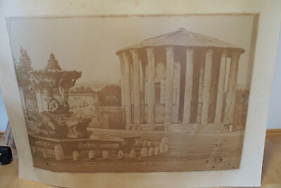 #ad 1857: Tommaso Cuccioni Rom Herkulestempel 120 x 90 cm sehr seltener Albuminabzug EUR 2900.00