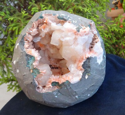 #ad Heulandite On Stilbite Geode Crystals Rock Minerals Specimen K=3 $339.15