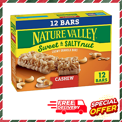 #ad #ad Nature Valley Granola Bars Sweet and Salty Nut Cashew 1.2 oz 12 ct $9.99