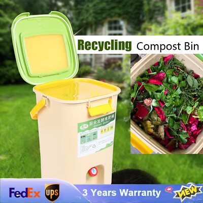 #ad #ad 21L Compost Bin Kitchen Food Waste Bokashi Bucket Garden Organics Composter Bin $51.87
