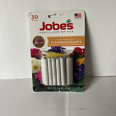 #ad Jobe#x27;s Flower Indoor outdoor Plants Fertilizer Food Spikes 30 Pack $7.19