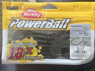 #ad Berkley Powerbait 7quot; Power Worm 13 per package Choose your colors NIP $8.00
