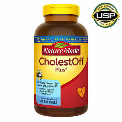 #ad Nature Made CholestOff Plus with Plant Sterols amp; Stanols 210 Softgels Exp 10 24 $33.69