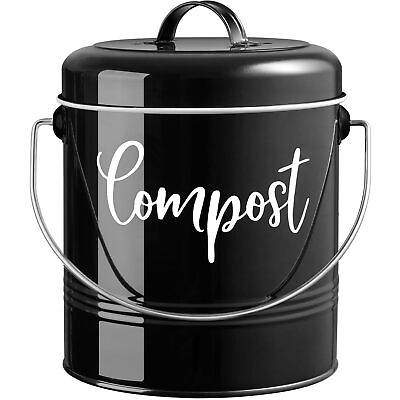 #ad #ad Compost Bin Kitchen 1.3 Gallon Farmhouse Kitchen Compost Bin Countertop I... $39.34