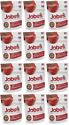 #ad #ad Jobe#x27;s 06005 18 Count 6 18 6 Tomato Fertilizer Food Spikes 12 Packs $73.78