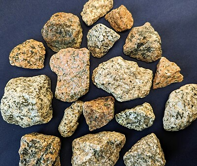 #ad #ad 1.5 lb Granite HEALING Stones Asmt Bulk Crystals Rough Natural Tumble Rocks MED $6.50
