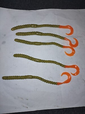 50Ct 6quot; Curl Tail Fishing Worms Chose your color $4.99