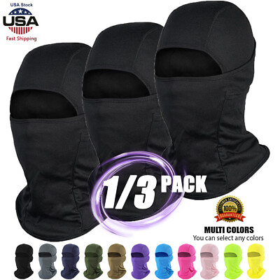 Balaclava Face Mask Thin UV Protection Ski Sun Hood Tactical Masks for Men Women $5.89