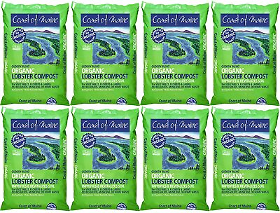 Coast of Maine Q1 Quoddy Blend Organic Lobster Compost Soil 1 CF 8 Pack $155.72