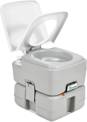 #ad #ad Portable Toilet 3.96 Gallon Travel RV Potty with T Type Water Outlets $205.29