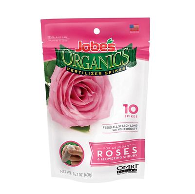 #ad Organic Rose and Flowering Shrub Fertilizer Spikes 3 5 3 10 Pk. $24.09