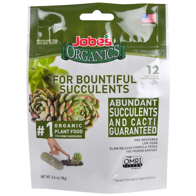 #ad Jobe#x27;s 06703 Succulent Fertilizer Spikes 12 Natural $9.00