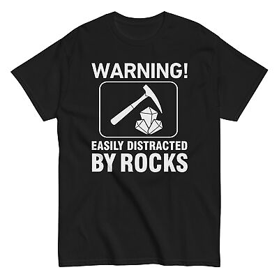 #ad Funny Rock Collector Geologist Cotton T Shirt Geology Gift Tee Rock Hunter $16.99