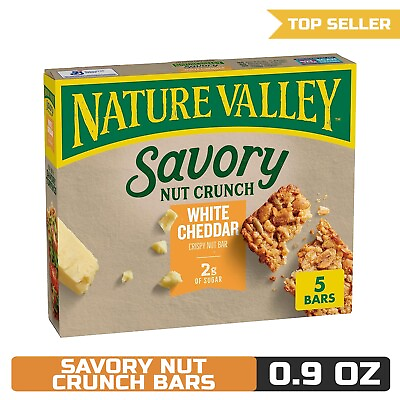 #ad Nature Valley Savory Nut Crunch Bars White Cheddar 5 Bars $5.90