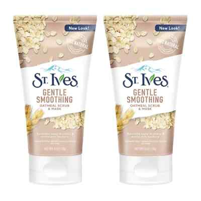 #ad Pack of 2 St. Ives Gentle Smoothing Scrub and Mask Oatmeal 6 oz $12.99