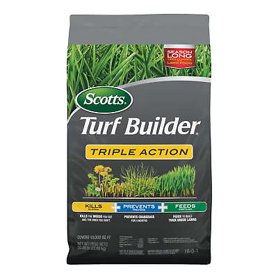 Scotts Turf Builder Triple Action 50lb Bag 10000 Sq.Ft.Weed Preventer Grass NEW $76.42