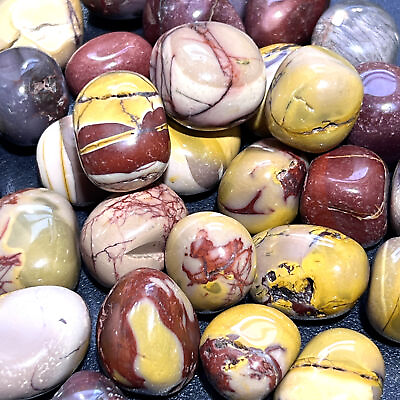 #ad Mookaite Tumbled Polished Stones Crystals Natural Gemstone Pieces $6.88