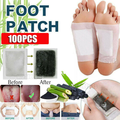 50 PAD Foot Detox Patches Pads Toxins Deep Cleansing Herbal Organic Slimming Pad $13.45