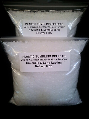 #ad #ad Rock Tumbling Plastic Pellets Poly 1 Lb Pound Polishing Beads Tumbler Fill Grit $12.99