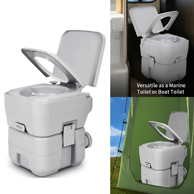 #ad #ad Portable Travel Toilet 5.3 Gallon 20L Designed Camping Commode Potty In Outdoor $68.99