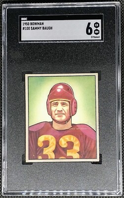 Sammy Baugh 1950 Bowman Card # 100 Graded SGC 6 Legendary HOF $399.00