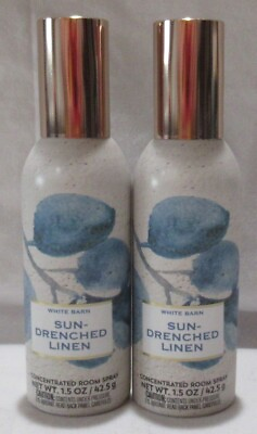 White Barn Bath amp; Body Works Concentrated Room Spray Lot of 2 SUN DRENCHED LINEN $28.99
