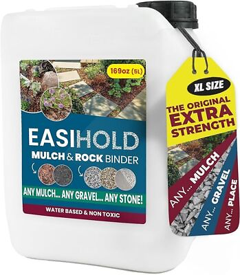 #ad EASIHOLD 1.3 Gallon Gravel Glue Mulch Stone Rock Binder Non Toxic Ready to Use $59.99