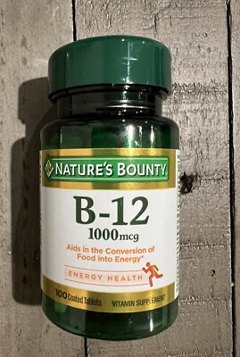 #ad Nature#x27;s Bounty Vitamin B 12 1000 mcg Tablets 100 Count EXP 9 2025 $12.49