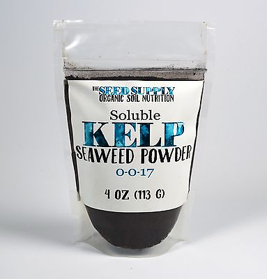 #ad #ad 4 Ounces Soluble Kelp Seaweed Powder Organic Fertilizer Soil Amendment Potassium $12.49