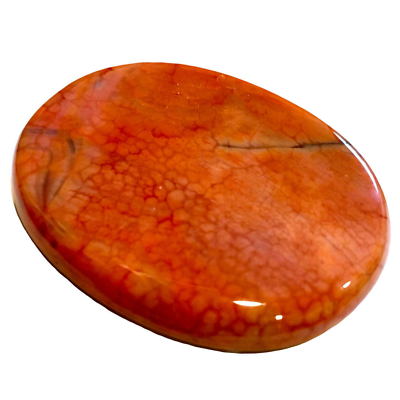 #ad Natural Fire Agate Palm Stone Red Rock Crystal Healing Reiki Polished Worry Ston $10.99