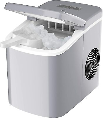 hOmeLabs Chill Pill Countertop Ice Maker Perfect Ice in 6 8 Mins 26 lbs day $63.99