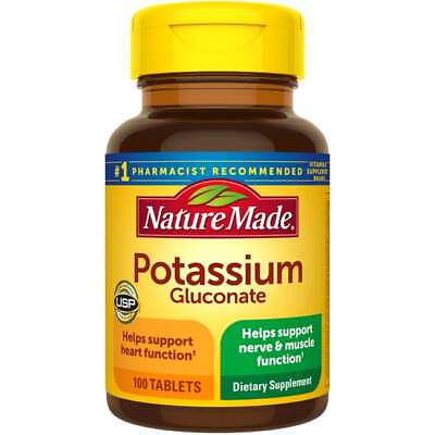 #ad Nature Made Potassium Gluconate 550 mg 100 Tabs $11.05