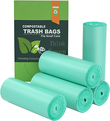 #ad #ad 200 Counts AYOTEE Mini Trash Bags1.2 Gallon Small Compostable Trash BagsStrong $23.94