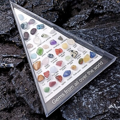 36pcs Rare Healing Crystal Natural Gemstone Reiki Chakra Collection Stone $9.90