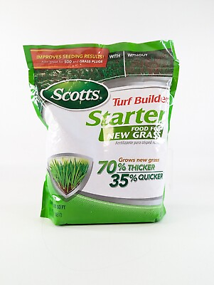 #ad Scotts Turf Builder Starter Fertilizer For New Grass 3 Pound 1000 Square Ft $19.97