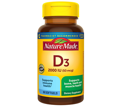 #ad #ad Nature Made Vitamin D3 2000 IU 50 mcg Dietary Supplement Bone 90day Supply $9.99